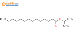 十四酸异丙酯结构式图片|110-27-0结构式图片