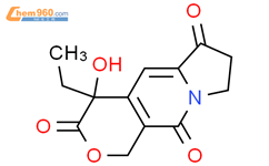 (R)-4-乙基-4-羟基-7,8-二氢-1H-吡喃o[3,4-f]吲哚嗪-3,6,10(4H)-酮结构式图片|110351-91-2结构式图片