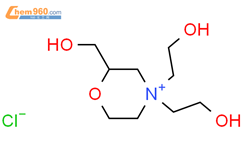 Morpholinium, 4,4-bis(2-hydroxyethyl)-2-(hydroxymethyl)-, chloride结构式图片|110529-03-8结构式图片