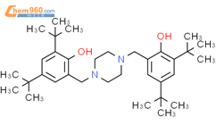 1,4-双(2-羟基-3,5-二-叔-丁基苯基)哌嗪结构式图片|110546-20-8结构式图片