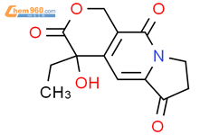 1H-Pyrano[3,4-f]indolizine-3,6,10(4H)-trione, 4-ethyl-7,8-dihydro-4-hydroxy-结构式图片|110714-42-6结构式图片