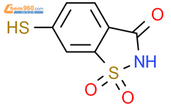 1,2-Benzisothiazol-3(2H)-one, 6-mercapto-, 1,1-dioxide结构式图片|110754-68-2结构式图片