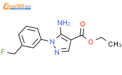 5-氨基-1-[5-(氟甲基)苯基]-1H-吡唑-4-羧酸乙酯结构式图片|110821-29-9结构式图片