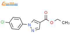 1H -吡唑-4羧酸，1 - （4 -氯苯基） -乙基酯结构式图片|110821-33-5结构式图片