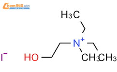 Ethanaminium,N,N-diethyl-2-hydroxy-N-methyl-, iodide (1:1)结构式图片|1112-77-2结构式图片