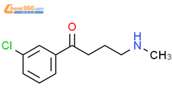 1-Butanone, 1-(3-chlorophenyl)-4-(methylamino)-结构式图片|111399-42-9结构式图片
