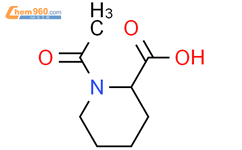 (2s)-(9ci)-1-乙酰基-2-哌啶羧酸结构式图片|111555-81-8结构式图片