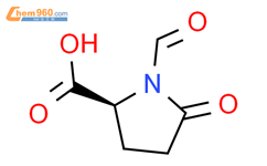 (9ci)-1-甲酰基-5-氧代-L-脯氨酸结构式图片|111798-32-4结构式图片
