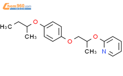 2-[1-(4-butan-2-yloxyphenoxy)propan-2-yloxy]pyridine结构式图片|111809-69-9结构式图片