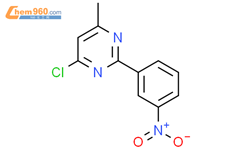 4-氯-6-甲基-2-（3-硝基苯基）嘧啶结构式图片|1118788-24-1结构式图片