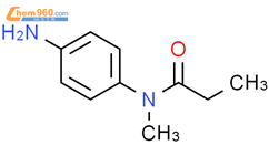 N-(4-氨基苯基)-N-甲基-丙酰胺结构式图片|112077-95-9结构式图片