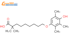Nonanoic acid, 9-(4-hydroxy-2,3,5-trimethylphenoxy)-2,2-dimethyl-结构式图片|112109-73-6结构式图片