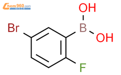 5-溴-2-氟苯硼酸结构式图片|112204-57-6结构式图片