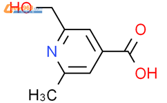 2-羟基甲基-6-甲基异烟酸结构式图片|1122089-16-0结构式图片