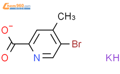 potassium 5-bromo-4-methylpyridine-2-carboxylate结构式图片|1122090-38-3结构式图片