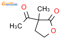 a-乙酰-a-甲基-γ-丁内酯结构式图片|1123-19-9结构式图片