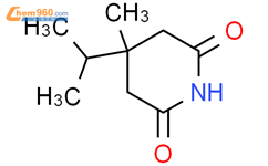 4-异丙基-4-甲基哌-2,6-二酮结构式图片|1127-09-9结构式图片
