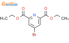 4-溴吡啶-2,6-二羧酸乙酯结构式图片|112776-83-7结构式图片