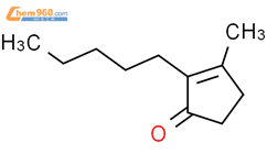 2-戊基-3-甲基-2-环戊烯-1-酮结构式图片|1128-08-1结构式图片