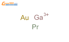 镨合金，无碱，Au 45,Ga 31,Pr 24结构式图片|112910-42-6结构式图片