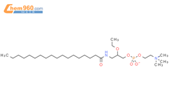 [2-乙氧基-3-(十八碳酰氨基)丙基]2-三甲基铵乙基磷酸酯盐结构式图片|112989-02-3结构式图片