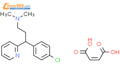 马来酸氯苯那敏结构式图片|113-92-8结构式图片