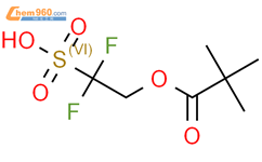 2,2-二氟-2-磺基乙基2,2-二甲基丙酸酯结构式图片|1134641-70-5结构式图片