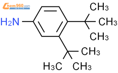 3,4-二叔丁基苯胺结构式图片|1137-07-1结构式图片