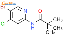N-(5-溴-4-氯-吡啶-2-基)-2,2-二甲基-丙酰胺结构式图片|1137477-51-0结构式图片