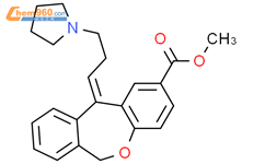 Dibenz[b,e]oxepin-2-carboxylic acid, 6,11-dihydro-11-[3-(1-pyrrolidinyl)propylidene]-, methyl ester, (Z)-结构式图片|113805-78-0结构式图片