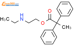 Benzeneacetic acid, a-methyl-a-phenyl-, 2-(ethylamino)ethylester结构式图片|114089-66-6结构式图片