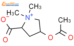 4-​(乙酰氧基)​-​2-​羧基-​1,​1-​二甲基-​吡咯烷鎓内盐结构式图片|114098-21-4结构式图片
