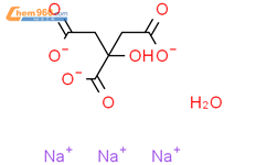 柠檬酸三钠水合物结构式图片|114456-61-0结构式图片