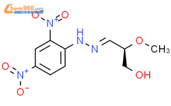 Propanal, 3-hydroxy-2-methoxy-, (2,4-dinitrophenyl)hydrazone, (R)-结构式图片|114790-50-0结构式图片