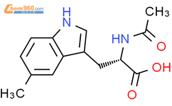 N-乙酰-5-甲基-L-色氨酸结构式图片|114872-77-4结构式图片