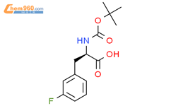 BOC-D-3-氟苯丙氨酸结构式图片|114873-11-9结构式图片