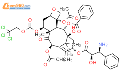 N-去苯甲酰基-7-{[(2,2,2,-三氯乙基)氧基]羰基}紫杉醇结构式图片|114915-15-0结构式图片