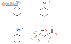 Cyclohexanaminium 2,2-dimethoxy-3-(phosphonatooxy)propanoate结构式图片|114947-07-8结构式图片