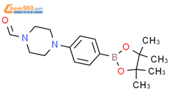 4-(4-甲酰基哌嗪)苯硼酸频那醇酯结构式图片|1150561-69-5结构式图片