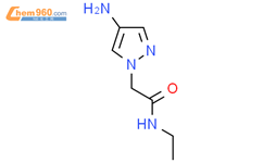 2-(4-氨基-1H-吡唑-1-基)-N-乙基乙酰胺结构式图片|1152939-93-9结构式图片