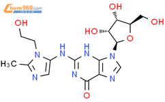 Guanosine,N-[1-(2-hydroxyethyl)-2-methyl-1H-imidazol-5-yl]- (9CI)结构式图片|115301-97-8结构式图片
