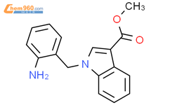 甲基 1-(2-氨基苯甲基)-1H-吲哚-3-甲酸基酯结构式图片|115313-38-7结构式图片