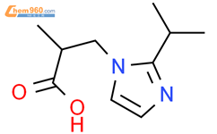 3-(2-异丙基-1H-咪唑-1-基)-2-甲基丙酸结构式图片|1155530-28-1结构式图片