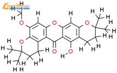 13-Hydroxy-5-methoxy-3,3,10,10-tetramethyl-2,3,11,12-tetrahydro-1H,10H-dipyrano[3,2-a;2',3'-i]xanthen-14-on