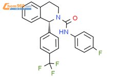 二氢-[1-[4-（三氟甲基）-苯基]-，（1R）-2（1H）-异喹啉甲酰胺，N-（4-，氟苯基）-3,4-，结构式图片|1159996-43-6结构式图片