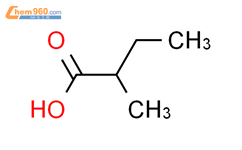 2-甲基丁酸结构式图片|116-53-0结构式图片