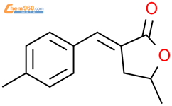 2(3H)-Furanone, dihydro-5-methyl-3-[(4-methylphenyl)methylene]-, (E)- (9CI)结构式图片|116249-72-0结构式图片