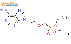 [[2-(6-氨基-9H-嘌呤-9-基)乙氧基]甲基]膦酸二乙酯结构式图片|116384-53-3结构式图片