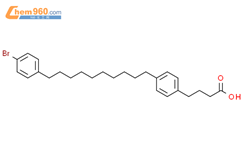 Benzenebutanoic acid, 4-[10-(4-bromophenyl)decyl]-结构式图片|116681-19-7结构式图片