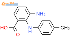 3-氨基-2-(4-甲基苯氨基)苯甲酸结构式图片|116702-65-9结构式图片